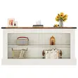 Console Table with 3 Tiers Storage Shelves - 3
