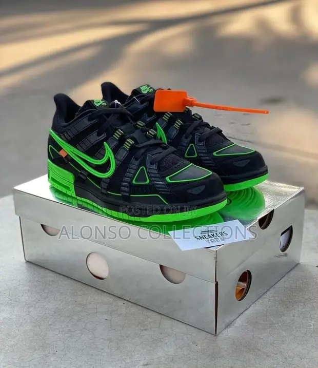 Nike Air Rubber Dunk Off-White University Green - 1