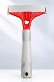 4" Glass Window Scraper - Steel Blade, Ergonomic Handle - 1