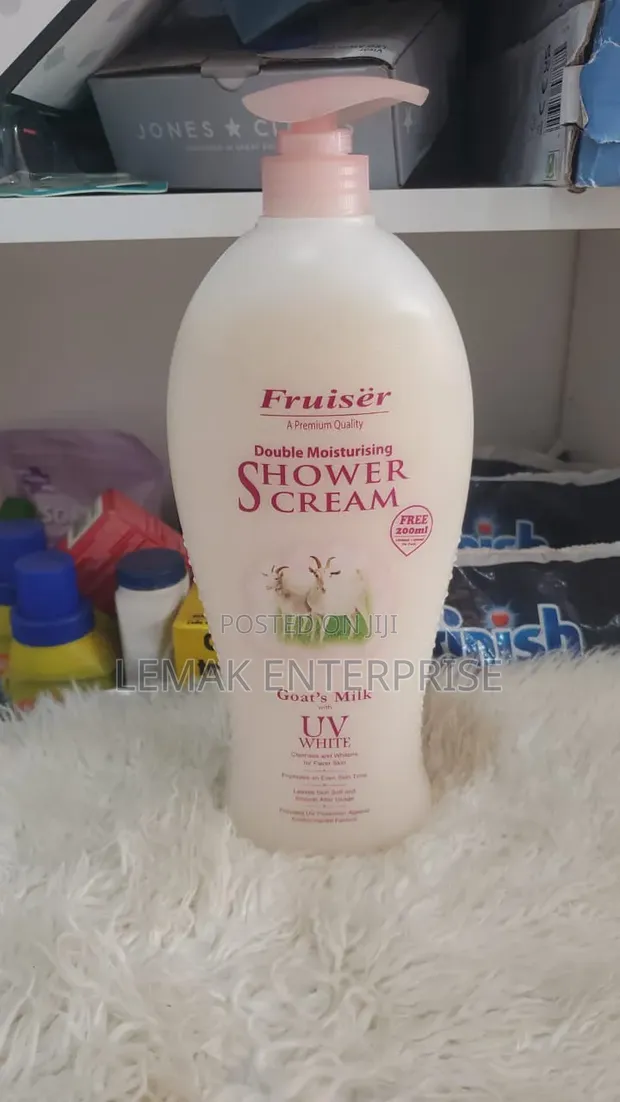 Fruiser Double Moisturising Shower Cream Goat Milk UV White - 1