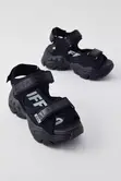 Buffalo Chunky Sandals - All Black - 2