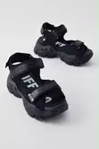 Buffalo Chunky Sandals - All Black - 3