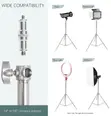 2.8m Silver Light Stand - 2