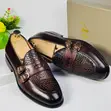 Dino Verratti Brown Leather Monk Strap Loafers - 2
