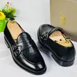 Dino Verratti Black Leather Monk Strap Men's Loafer - 1