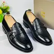 Dino Verratti Black Leather Monk Strap Men's Loafer - 2