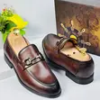 Golden C Brown Leather Men's Loafers - 4