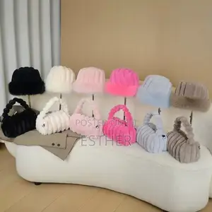 Fluffy Handbag with Hat