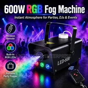 3-Head Light Remote Control Smoke Machine 600W