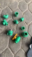 PPR Green Pipe Fittings - Tees, Elbows, Valves - 3