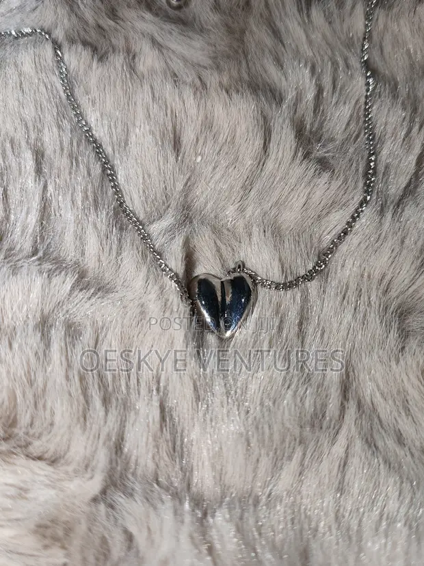 Silver Heart Pendant Necklace - 1