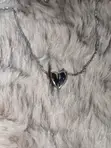 Silver Heart Pendant Necklace - 1