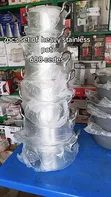 7-Piece Heavy Stainless Steel Pot Set - 1
