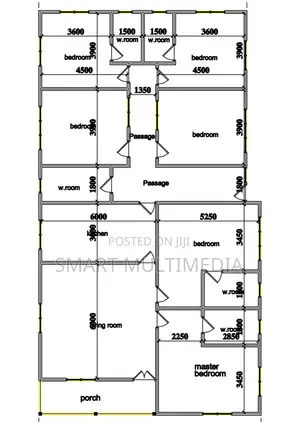 6 Bedroom House Plan on Half Plot