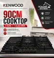 Kenwood 90cm Ceramic Glass Hybrid Cooktop - 4 Gas, 1 Electric - 1