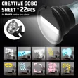 ZSYB 10W Handheld Rechargeable Snoot Light with 22 Shapes - 2