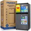 Nasco 95L Double Door Fridge with Top Freezer - NASF2-12S - 1