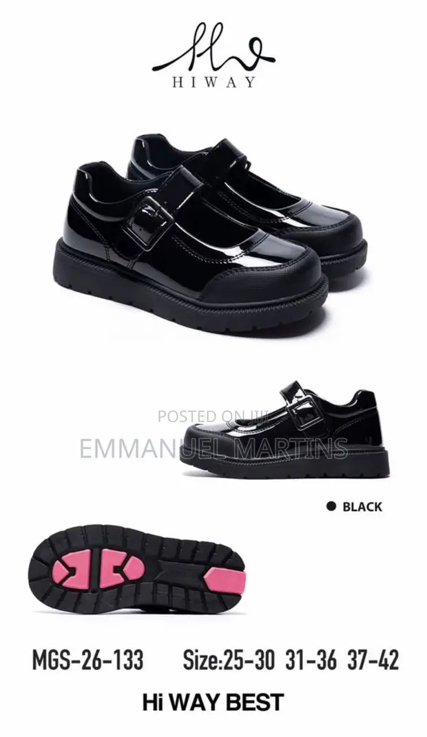 Hi-way Best Girls' School Shoes - Size 37 - 1