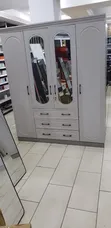 Foreign 4-Door Wardrobe with Mirrors & Drawers - 3