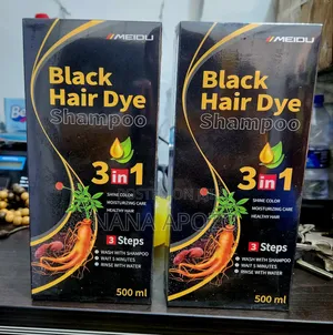 Black Hair Dye Shampoo 3-in-1