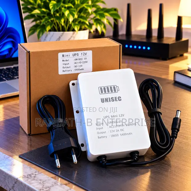UNISEC Mini UPS 12V DC Backup Power 5400mAh - 1