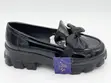 Hi-Way Girls' Black Patent Loafers - Size 37 - 4