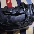 Leather Duffel Travel Bag - Black - 4