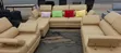 L-Shape Adjustable Headrests Living Room Set - 1