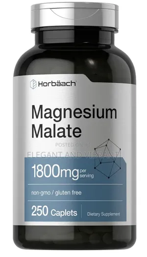 Horbaach Magnesium Malate | 1800mg | 250 Caplets