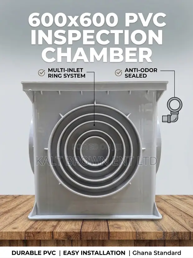 Heavy-Duty PVC Inspection Chamber Box (600mm x 600mm) - 1