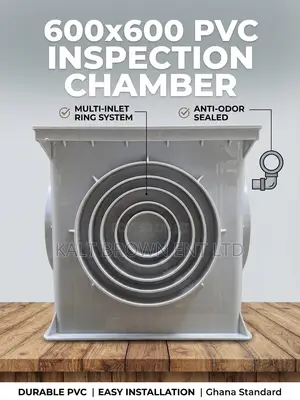Heavy-Duty PVC Inspection Chamber Box (600mm x 600mm)