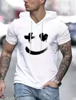 Shein Men's White Short Sleeve Shirt - Size L - 2