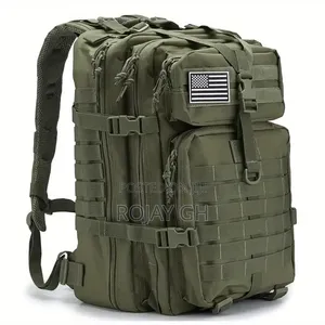 QT QY 50L Tactical Military Travel Backpack - Army Green
