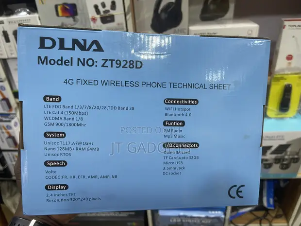 DLNA ZT928D 4G Fixed Wireless Desk Phone - 1