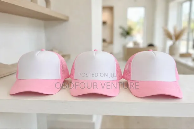 Angel Two-Tone Trucker Hat - Pink & White - 1
