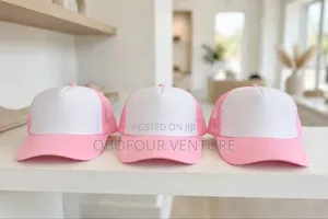 Angel Two-Tone Trucker Hat - Pink & White