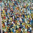 Beautiful Hand-Painted Oil Painting - Madina Market Scene - 1