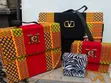 Handmade African Kente Box Bags - 1