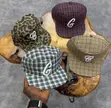 Vintage-Style Baseball Caps - Plaid, Leopard, Black - 2