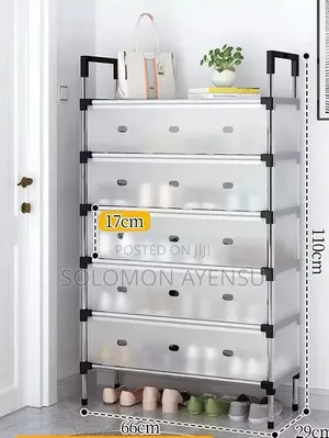 Multi-Layer Shoe Organizer Tower with Flip-Down Covers