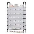 Multi-Layer Shoe Organizer Tower with Flip-Down Covers - 2