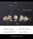 Modern Glass Hanging LED Chandelier - 3