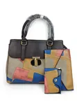3-in-1 Vintage Patchwork Handbag Set - 6 Colours - 2
