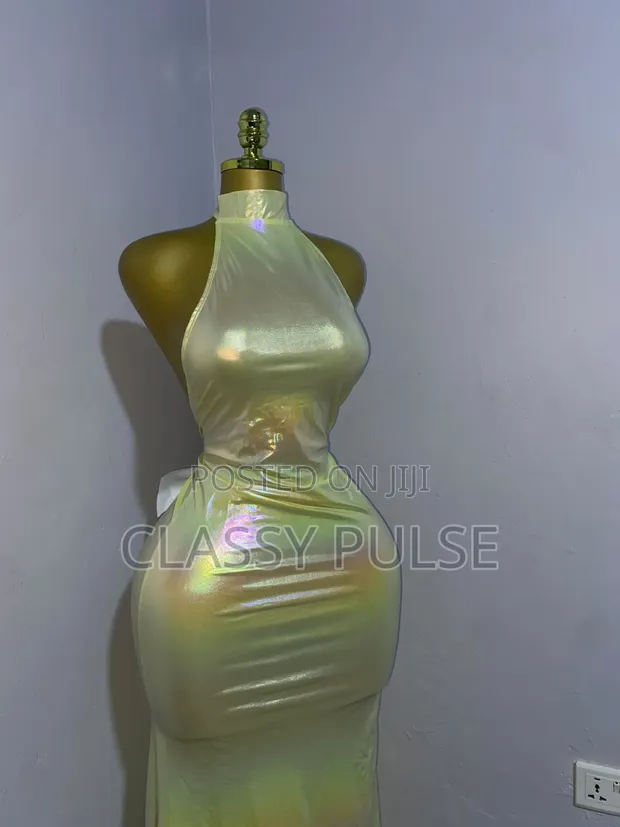Ladies Yellow Bodycon Dress - Brand New - 1