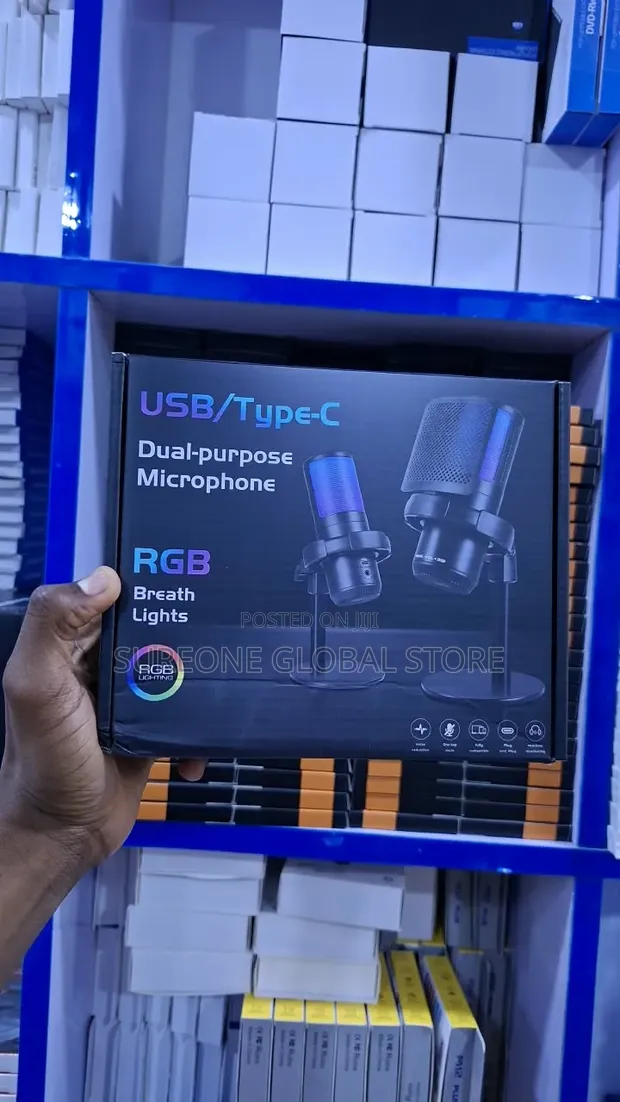 USB/Type-C Dual-Purpose Desktop Microphone for Gaming & Podcasts - 1