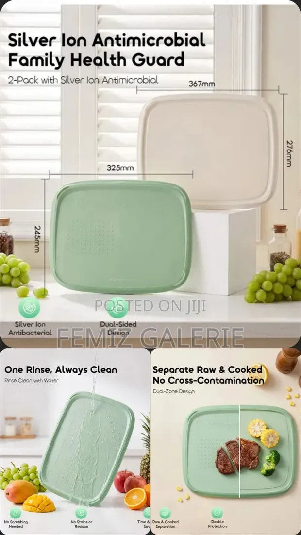 Oraimo MultiCut Duo Dual-Sided Cutting Board Set - 1