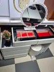 Modern Dressing Table with Glass Top & Jewellery Organizer - 1