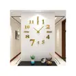 Modern 3D DIY Wall Clock - Gold - 2