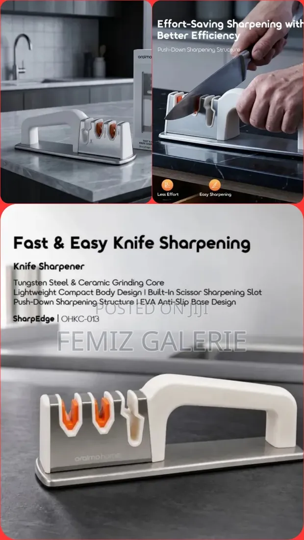 Oraimo SharpEdge Efficient Space-Saving Knife Sharpener - 1