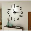 3D Acrylic Wall Clock - DIY Art Decor - 1
